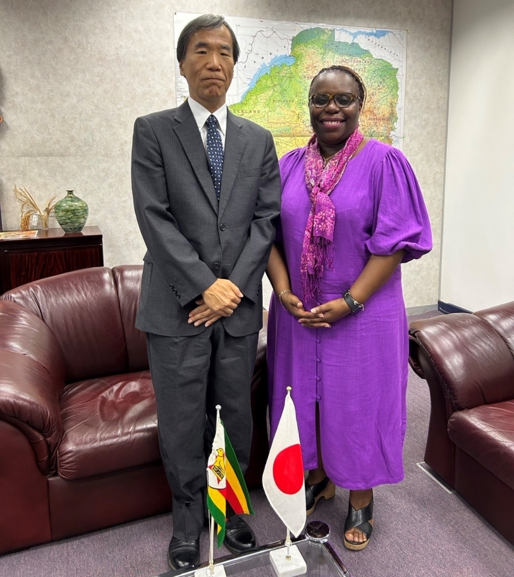 Ambassador Maekawa and Ms. Etona Ekole