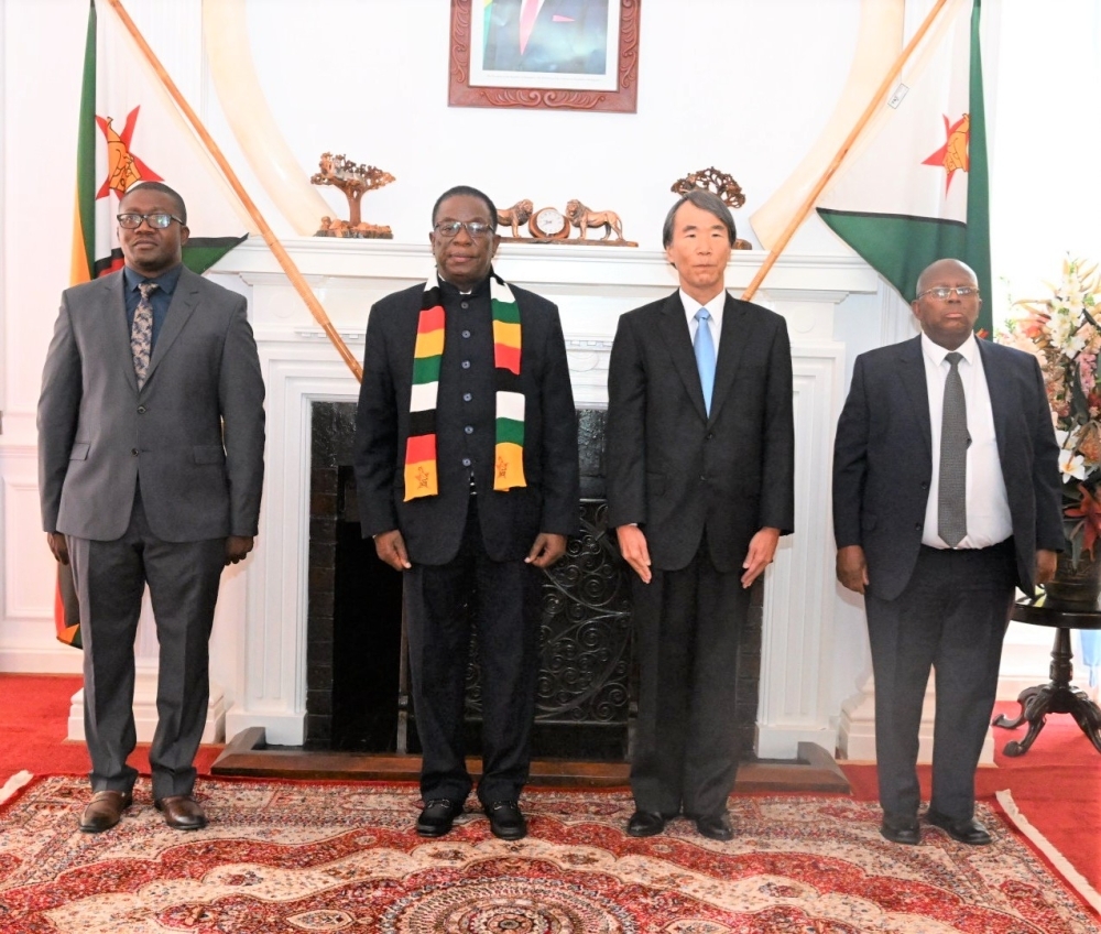 Ambassador Maekawa and President Mnangagwa