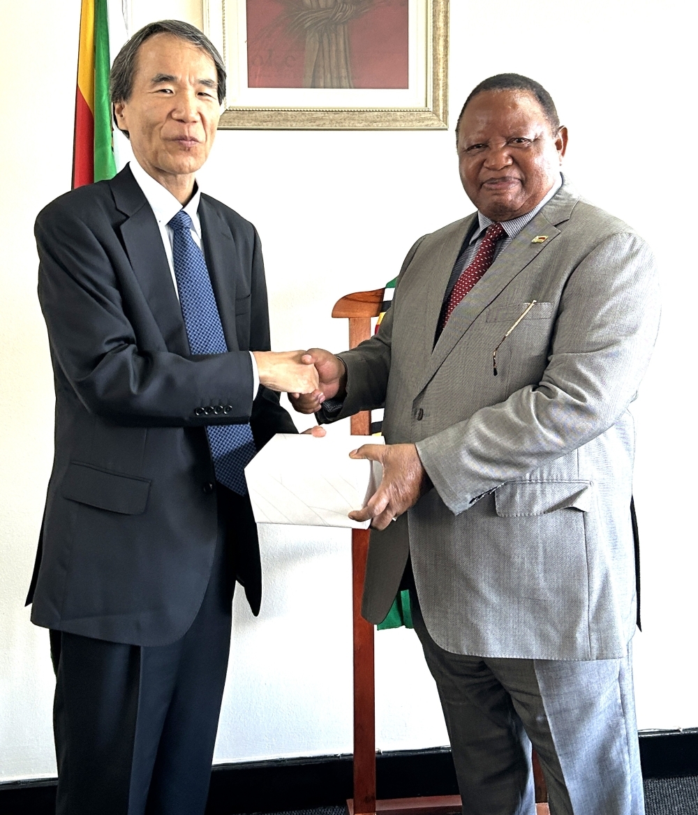 Ambassador Maekawa and Dr Shava