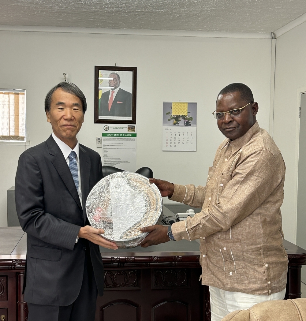Ambassador Maekawa and Hon. Sanyatwe